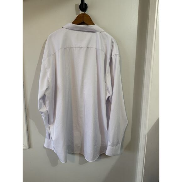 Flex Mens Luxury Collection White Long Sleeve Button Down Shirt 4XL - Picture 2 of 7